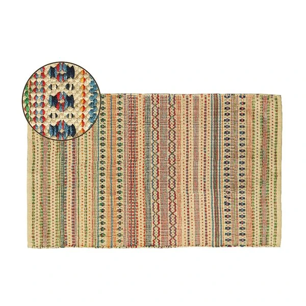 Nova Home Meadow Woven Rug, Cotton, Rainbow Color, 70*140 CM - Nova Home