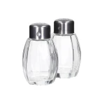 Fackelmann Salt and Pepper Shakers, Made of Glass, Set of 2 Pieces - Fackelmann