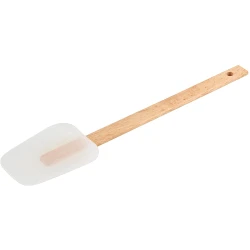 Fackelmann Beech, Silicone Spatula, Brown Color, 32 CM