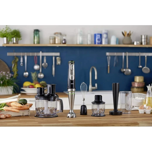 خلاط يدوي مع 5 إضافات، 1000 واط، 1 لتر من براون - براون - Image 7