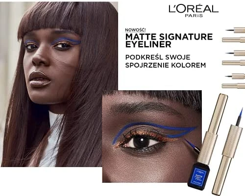 L'Oreal Paris Matte Signature Liquid Blue Eyeliner, 02 - L'Oreal Paris - Image 2