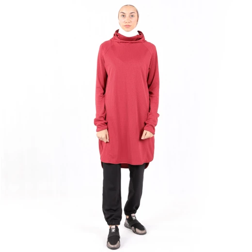 RB Women's Long Running Hoodie, Small Size, Red Color RB Women's Long Running Hoodie, Small Size, Red Color