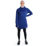 RB Women's Mid-length Running Hoodie, Small Size, Royal Blue Color - RB