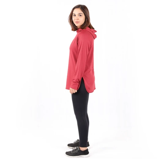 RB Women's Short Running Hoodie, Medium Size, Peach Color - RB - Image 5