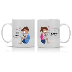 I Know You Love Me Couples Mug