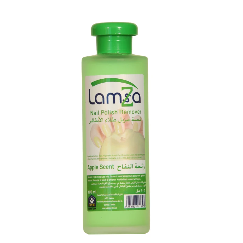Lamsa Apple Scent Acetone Nail Polish Remover 105ml Gentle Formula for All Nail Types - Lamsa