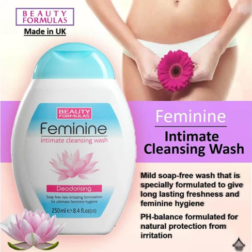 Beauty Formulas Deodorising Intimate Cleansing Wash, 250 Ml, Pink Color - Beauty Formulas - Image 2