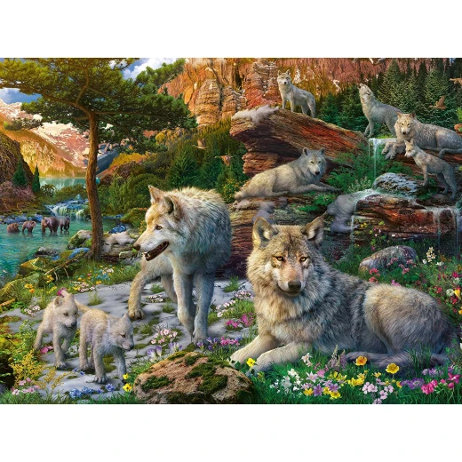 لعبة الأحجية بتصميم الذئب في الربيع , 1500 قطعة من رافنسبرغر - رافينسبرغر - Image 2