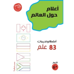 Tuffa7a Flags Around the World Booklet, 83 Flags