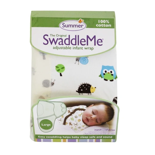 Summer Infant Swaddle Me Adjustable Infant Wrap, Large Size, blue / beige assorted Summer Infant Swaddle Me Adjustable Infant Wrap, Large Size, blue / beige assorted