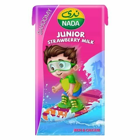 حليب بنكهة الفراولة, 125 مل من ندى - ندى - Image 2