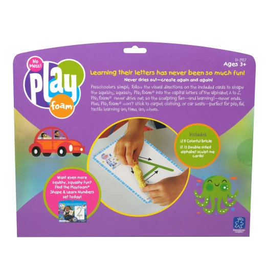 Educational Insights Playfoam Shape & Learn Alphabet Set for Preschoolers Sensory ABC Toys - Educational insights - Image 4