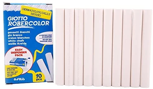 Giotto Robercolor Chalk, White , Pack of 10 - Giotto - Image 3