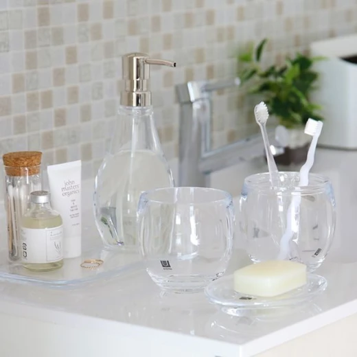Umbra droplet liquid soap dispenser, 280 ml, clear - Umbra - Image 3