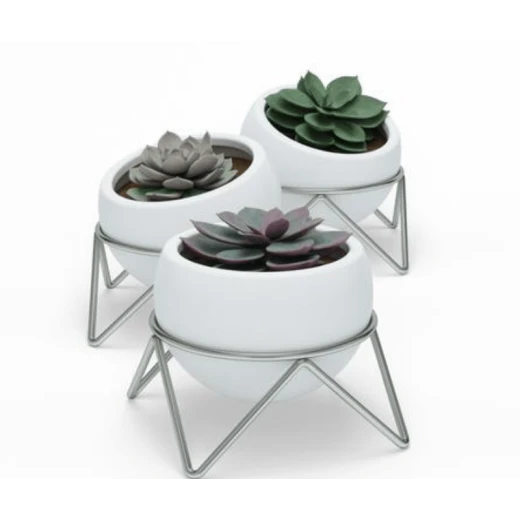 Umbra Posty Planter, White Color, 3 Pieces - Umbra - Image 3