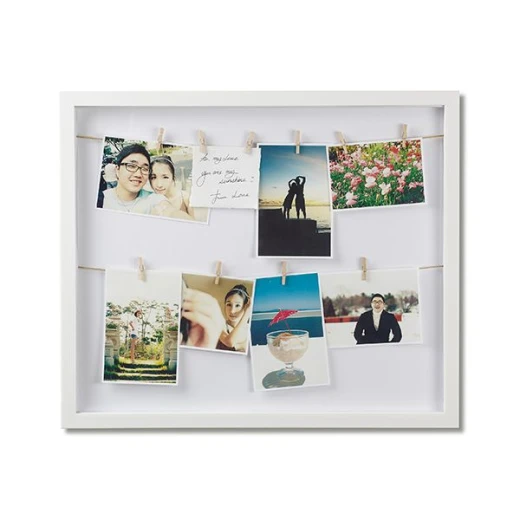 Umbra Clothesline Photo Frame, White Umbra Clothesline Photo Frame, White