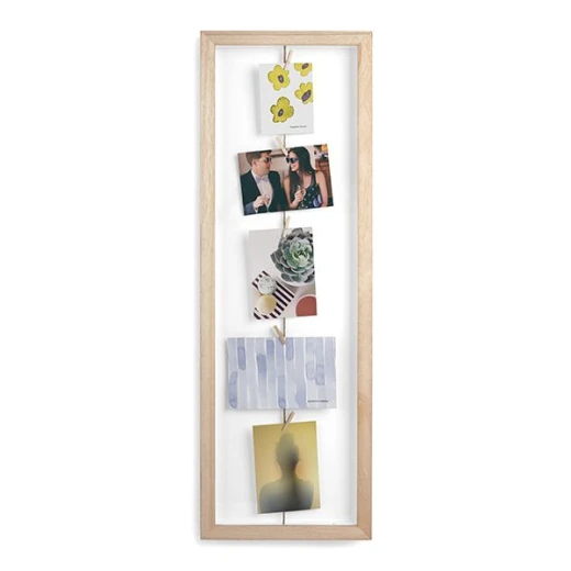 Umbra Flip Clothesline Photo Frame, Beige Umbra Flip Clothesline Photo Frame, Beige