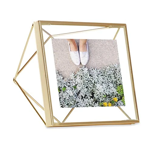 Umbra Square Photo Frame, Gold 4*4 Cm