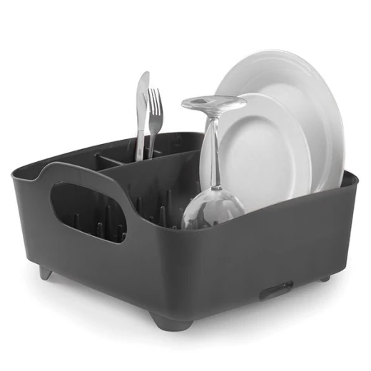 Umbra Tub Dish Drying Rack, Dark Grey Umbra Tub Dish Drying Rack, Dark Grey