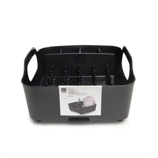 Umbra Tub Dish Drying Rack, Black Umbra Tub Dish Drying Rack, Black