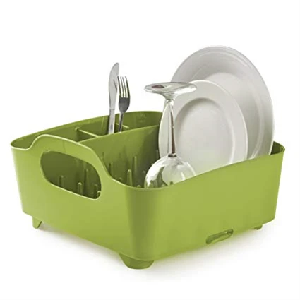 Umbra Tub Dish Drying Rack, Green - Umbra - Image 3