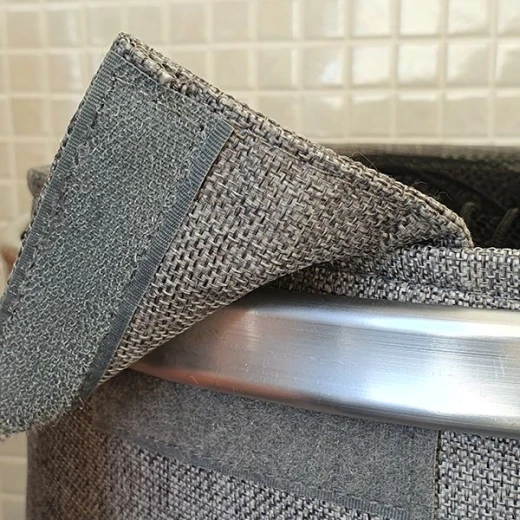 Weva ringo foldable laundry basket, grey - Weva - Image 2
