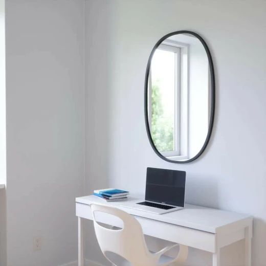 Umbra oval wall mirror, black - Umbra - Image 3