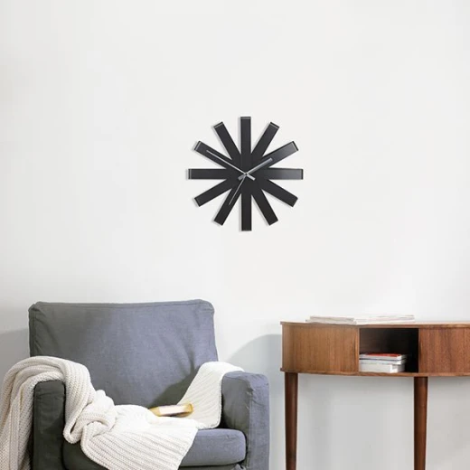 Umbra Ribbonwood Wall Clock, Black Color - Umbra - Image 3