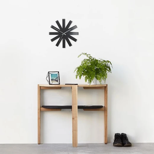 Umbra Ribbonwood Wall Clock, Black Color - Umbra - Image 2