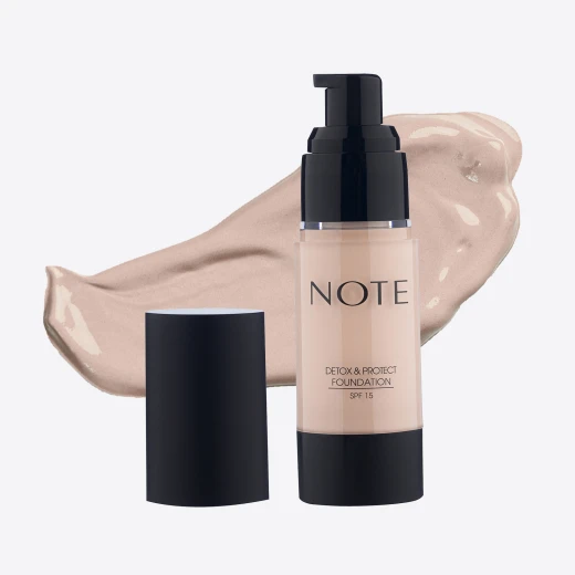 Note Cosmetique Detox and Protect Foundation  - 103 Pale Almond + Matte Queen Liquid Lipstick 02 Gift - Note - Image 3