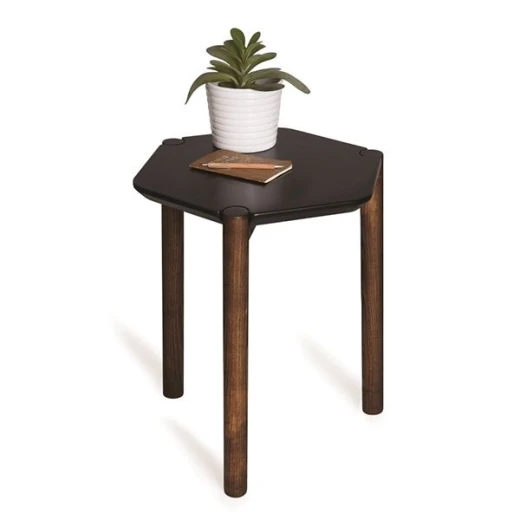 Umbra Side Table, Black And Brown Color Umbra Side Table, Black And Brown Color