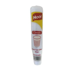 Noor Plastic Cups, 180ml Classic, 50 Pcs