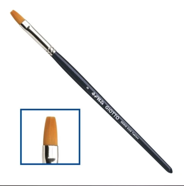 Giotto Fila Paintbrush Taklon Flat Tip Series 600/8 - Giotto