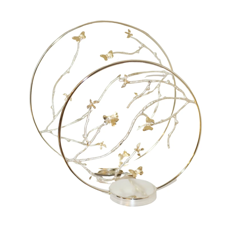 Silver Coated Decoration Accessories, Circle Design