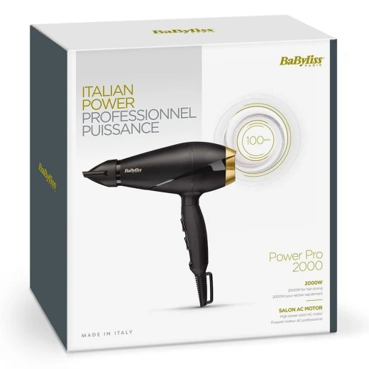 Babyliss Power Hair Dryer, 2000 Watt Babyliss Power Hair Dryer, 2000 Watt