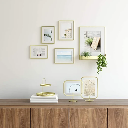 Umbra Square Photo Display, Gold Color, 5X7 - Umbra - Image 4