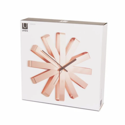 Umbra Ribbonwood Wall Clock, Copper Color - Umbra - Image 3