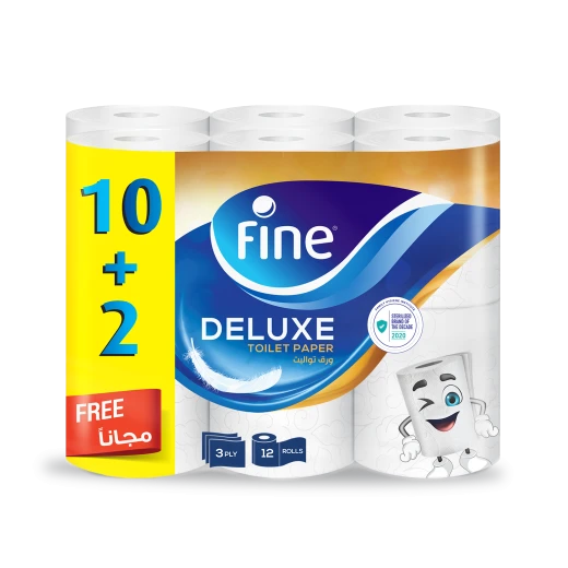 ورق تواليت, 10+2 رول مجانا من فاين ورق تواليت, 10+2 رول مجانا من فاين