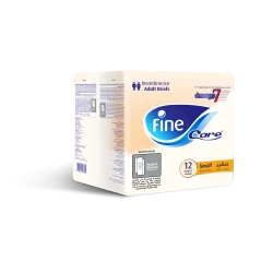 Fine Care Incontinence Unisex Briefs, Small, Waist 51-75 Cm, 12 Diapers
