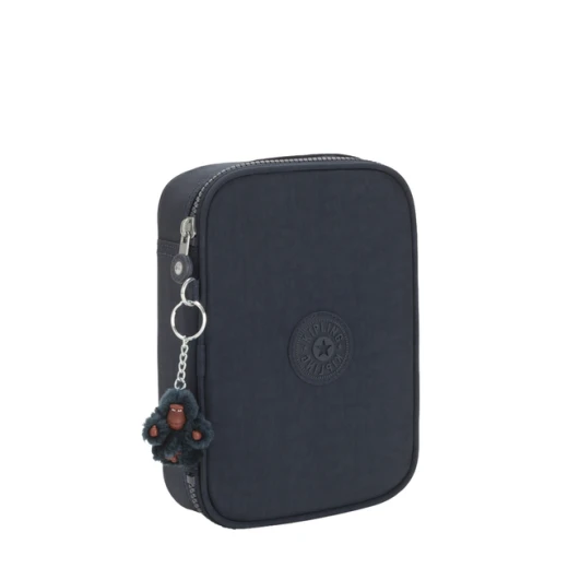Kipling 100 Pens Pencil Case True Blue Tonal Kipling 100 Pens Pencil Case True Blue Tonal