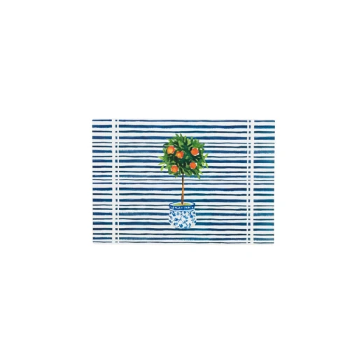 مفرش طعام, باللون الأزرق, 4 قطع من مدام كوكو مفرش طعام, باللون الأزرق, 4 قطع من مدام كوكو