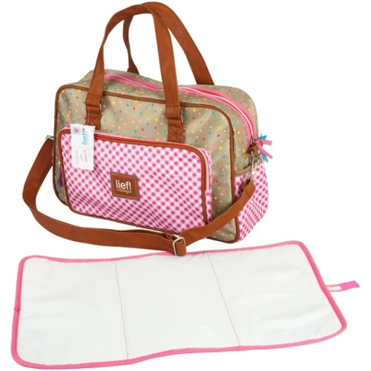 Lief Diaper Bag + Changing Mat, Pink Color - Lief - Image 3