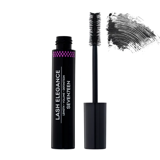 Seventeen Lash Elegance Mascara 01 Dramatic Volume & Length Black Makeup for Defined Lashes | Eye Enhancing Seventeen Lash Elegance Mascara 01 Dramatic Volume & Length Black Makeup for Defined Lashes | Eye Enhancing