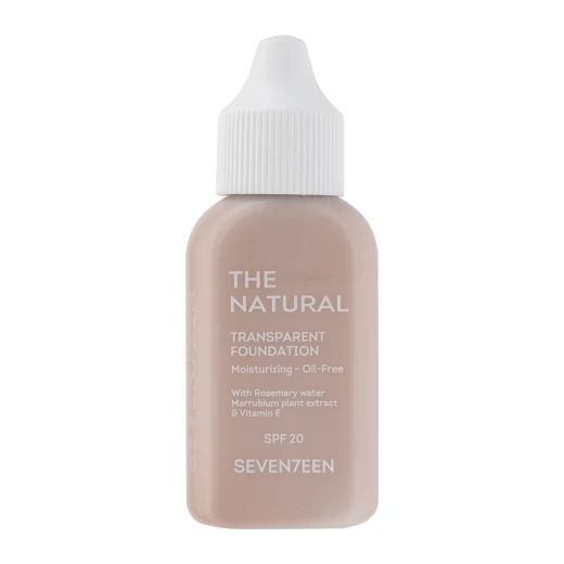 Seventeen The Natural Transparent Foundation 04 for Smooth Skin 35ml Lightweight Coverage SPF20 | Face Makeup