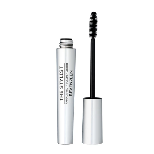 Seventeen The Stylist Black Mascara Volumizing & Lengthening Waterproof Makeup Shade 01 for Dramatic Eye Lift Seventeen The Stylist Black Mascara Volumizing & Lengthening Waterproof Makeup Shade 01 for Dramatic Eye Lift