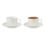 Madame Coco Blanc Coffee Cups, Set of 2 Pieces - Madame COCO