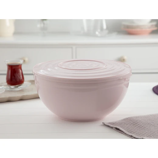 وعاء عميق مع غطاء, باللون الزهري فاتح من مدام كوكو وعاء عميق مع غطاء, باللون الزهري فاتح من مدام كوكو