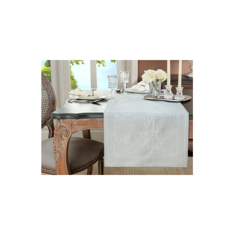 Madame Coco Lurie Runner, Grey Color, 45x160 Cm - Madame COCO