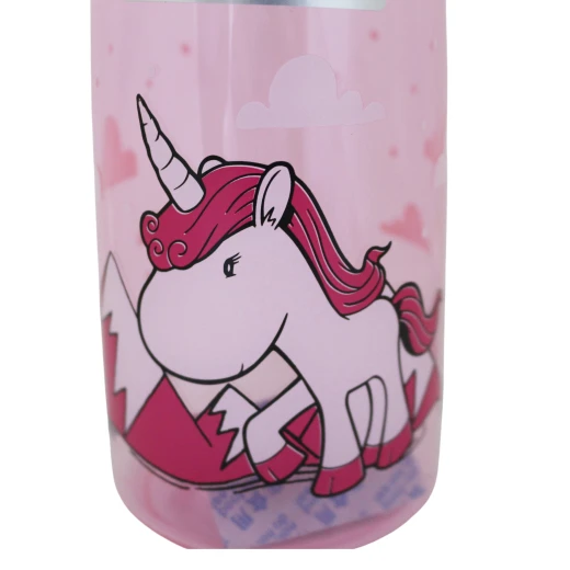 Sports Water Bottle With Straw Lid and Handle, Unicorn Design, 400 Ml - Image 2