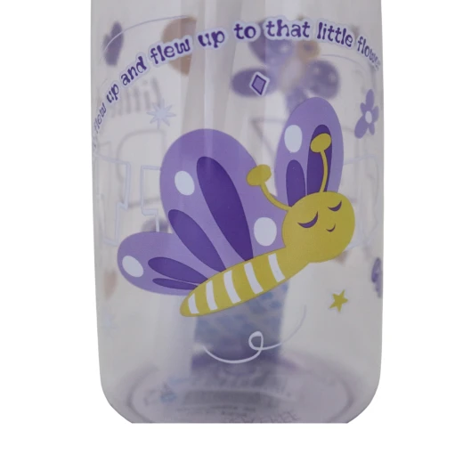 Sports Water Bottle With Straw Lid and Handle, Butterfly Design, 400 Ml - Image 2